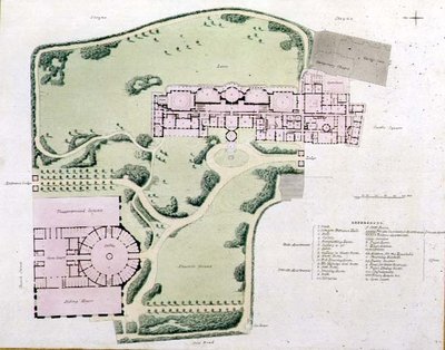 Il Piano del Royal Pavilion completato da Nash nel 1822 da 