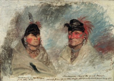 Big Kansas, o Caussetongua, e Sharitarishe, Capo dei Grandi Pawnee, 1821 da John Neagle