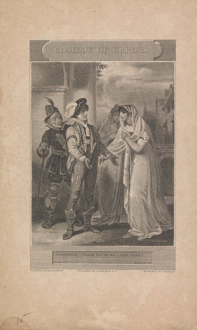 La commedia degli errori, Atto II, Scena II da John Neagle