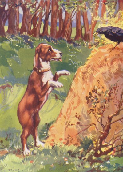 Illustrazione per Beautiful Joe di Marshall Saunders (litografia a colori) da John Nicholson