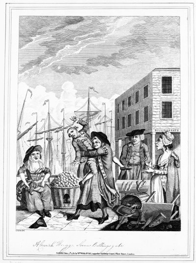 Un abbraccio alla Cornovaglia a Billingsgate, 1781 da John Nixon