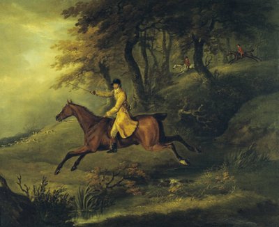 Thomas Oldaker, cacciatore del Berkeley, sul suo cavallo 