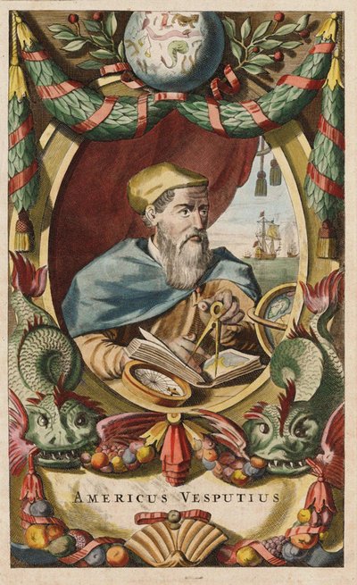 Ritratto di Amerigo Vespucci, 1671 da John Ogilby
