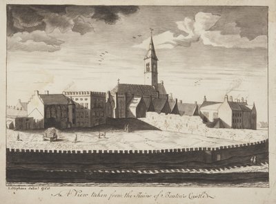 St Andrews Delineated - Una vista presa dalle rovine del Castello di Beaton da John Oliphant