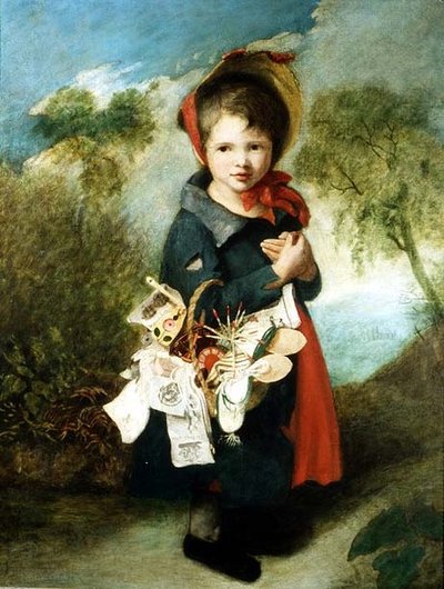 Bambina che vende giornali e candele da John Opie
