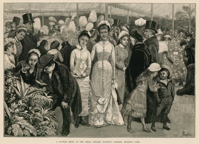 Una mostra di fiori nei giardini della Royal Botanic Society, Regent