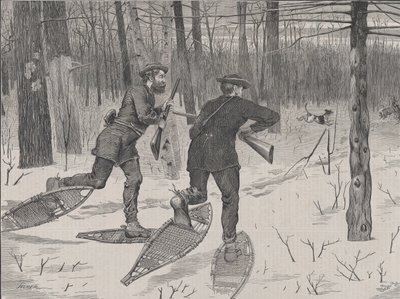 Caccia al Cervo negli Adirondacks in Inverno, Every Saturday, Vol. II, Nuova Serie..., 21 gennaio 1871 da John Parker Davis