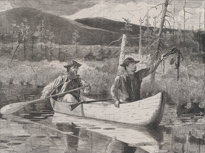 Cattura negli Adirondacks, Every Saturday, Vol. I, New Series, 24 ottobre 1870 da John Parker Davis