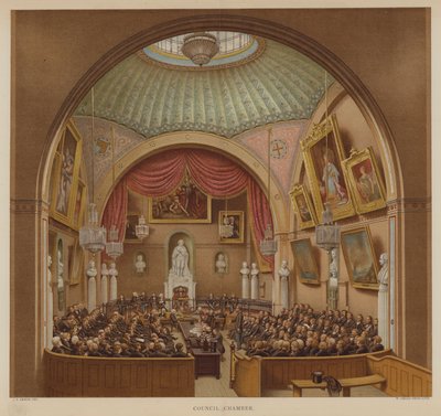 Sala del Consiglio, Guildhall, Città di Londra da John Phillipp Emslie