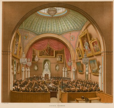 Sala del Consiglio, Guildhall, Londra da John Phillipp Emslie