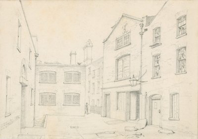 White Hart Court, Castle Street, St Martin in the Fields. Demolito con la costruzione di Charing Cross Road da John Phillipp Emslie