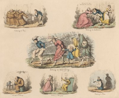 Serie di quattro: Molto rumore per nulla o Illustrazioni di detti da John Phillips