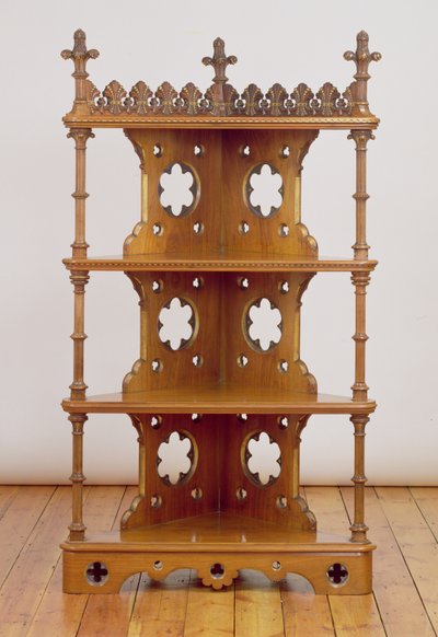 Angolo gotico intagliato e dorato, c.1860 da John Pollard Seddon