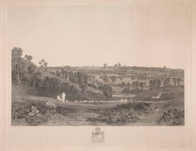 Una vista di Oxford dalla strada di Abingdon da John Pye