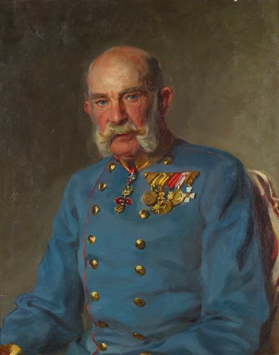 Imperatore Francesco Giuseppe I in uniforme di servizio di un feldmaresciallo austriaco da John Quincy Adams