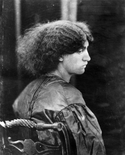 Jane Morris, posata da Dante Gabriel Rossetti, 1865 da John R. Parsons