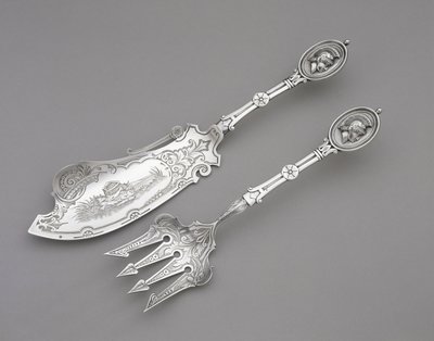Forchetta e coltello da pesce, c. 1862-1870 da John R. Wendt