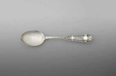 Cucchiaino (uno di un paio), c.1860-90 (argento) da John R. Wendt