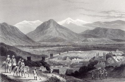 Cabul dal Bala Hissar, inciso da J. Stephenson, c.1870 da John Ramage