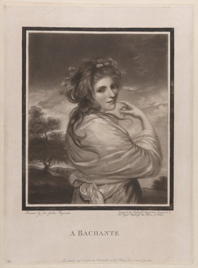 Una baccante (Emma Hart, poi Lady Hamilton) da John Raphael Smith