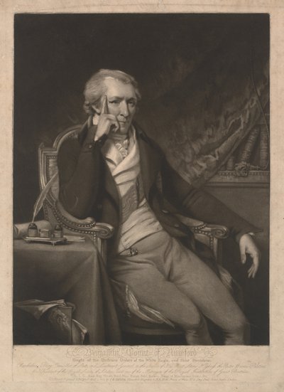 Benjamin Thompson, conte di Rumford da John Raphael Smith