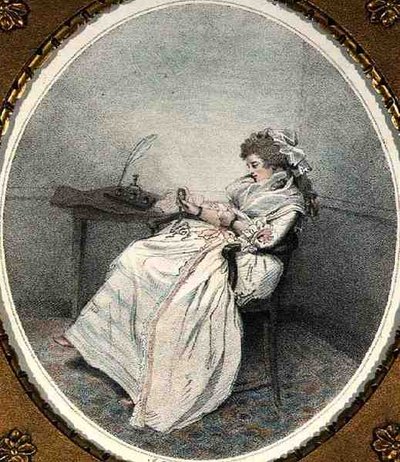 Contemplando il miniatura, inciso e pub. dall