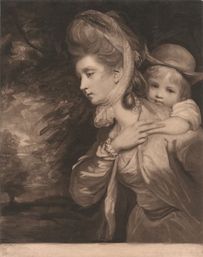 La signora Payne Galwey e suo figlio Charles da John Raphael Smith