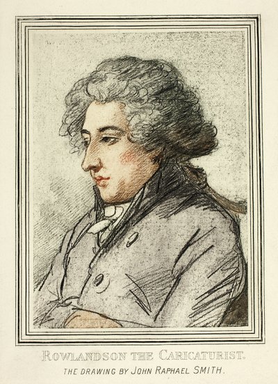 Ritratto di Thomas Rowlandson, da Riproduzioni di Disegni di Vecchi Maestri nel British Museum da John Raphael Smith