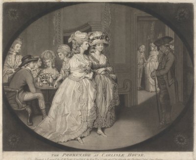 La passeggiata a Carlisle House da John Raphael Smith