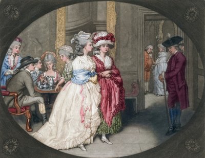 La passeggiata a Carlisle House, 1781 da John Raphael Smith