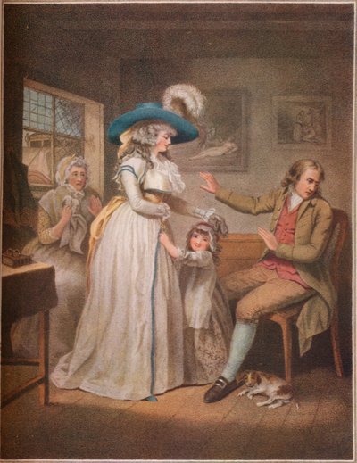 Il genitore virtuoso. Laetitia cerca invano di riconciliare i suoi genitori, 1789 da John Raphael Smith