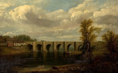 Vecchio ponte di Trent, Nottingham, 1825 da John Rawson Walker