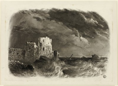 Castello in rovina sul mare da John Rawson Walker