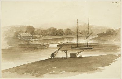 Prince Street Bridge e la Ropewalk, visti dal Mud dock da John Reverend Eden