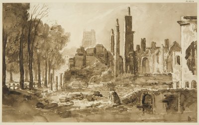 Rovine della Mansion House e della Custom House da John Reverend Eden