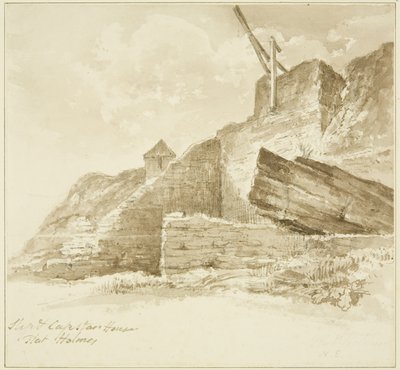 Slip e Capstan House, Flat Holm da John Reverend Eden
