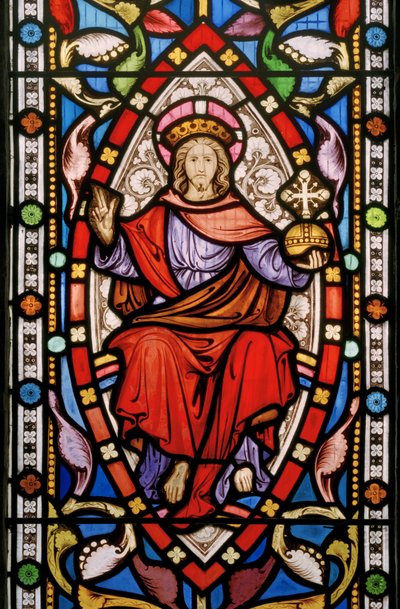Great Milton, Santa Maria, Clayton & Bell, John Richard Clayton, Cristo in Maestà da John Richard Clayton
