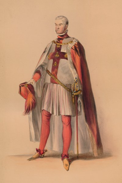 Ospite in costume per il Bal Costumé della Regina Vittoria, 12 maggio 1842, 1843 da John Richard Coke Smyth