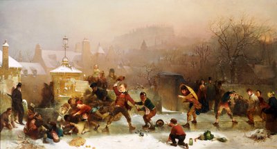 La discesa sotto il castello, Edimburgo, 1854 da John Ritchie