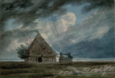 Una capanna di pastori tra Napoli e Portici da John Robert Cozens