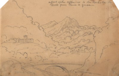 Ascesa degli Appennini alla Rochetta da John Robert Cozens
