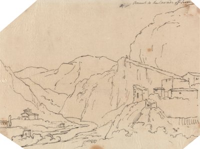 Salita alla cascata di Terni da John Robert Cozens
