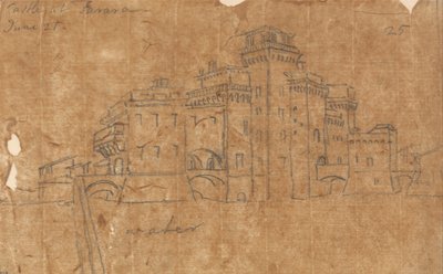 Castello di Ferrara, 21 giugno da John Robert Cozens