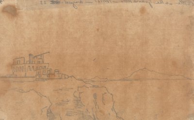Castello al Granatello, Portici, 23 Agosto da John Robert Cozens