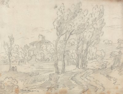 Convento di Monte Olivetto, vicino a Firenze da John Robert Cozens