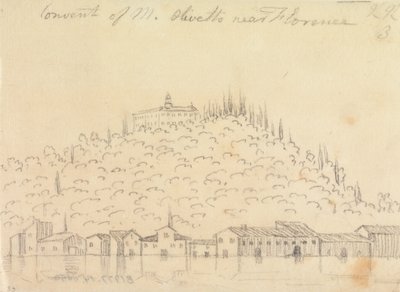 Convento di Monte Olivetto, vicino a Firenze da John Robert Cozens