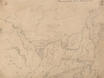 Discesa al Pont de Beauvoisin da John Robert Cozens