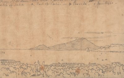 Dalla villa di Sir W. Hamilton, Portici, 12 agosto da John Robert Cozens