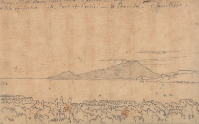 Dalla villa di Sir W. Hamilton, Portici, 12 agosto da John Robert Cozens
