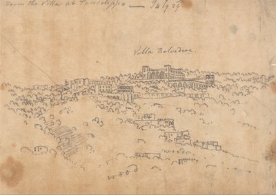 Dalla Villa di Posillipo, 29 luglio da John Robert Cozens